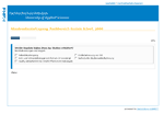 Evaluation an der Fachhochschule Potsdam